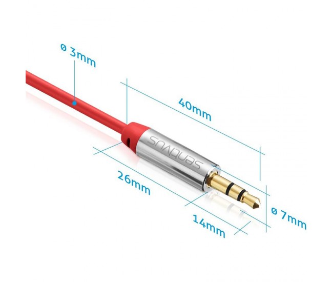 CABLU AUDIO 3.5 TATA - TATA 2.0M SENTIVUS 