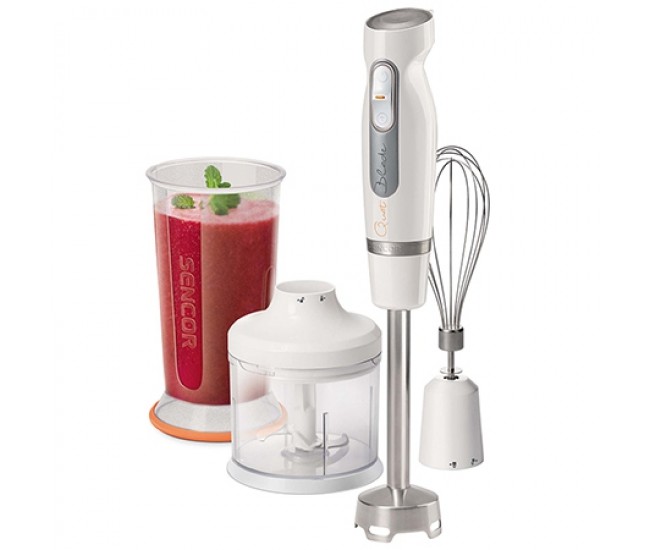 SET BLENDER DE MANA 2 VITEZE 800W ALB SENCOR 