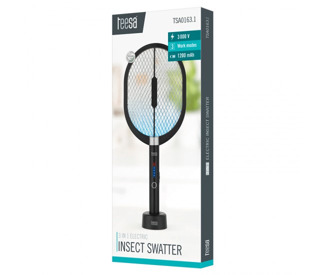 PALETA ELECTRICA SWATTER ANTI-INSECTE TEESA 