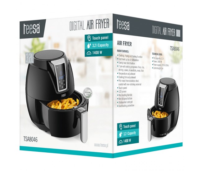 FRITEUZA 3.2L DIGITAL AIR FRYER TEESA 