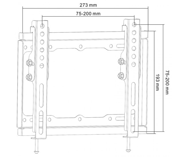 SUPORT UNIVERSAL LED TV 13 inch-42 inch CU INCLINARE 