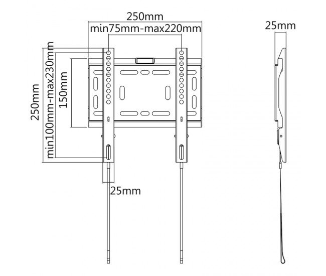 SUPORT LED TV 23-42 INCH 