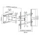 SUPORT TV DE PERETE 37-70 INCH CABLETECH 