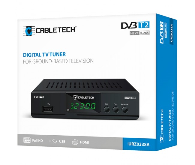 TUNER DVB-T2 H.265 HEVC LAN CABLETECH 