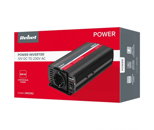 INVERTOR 12V 230V 500W REBEL 