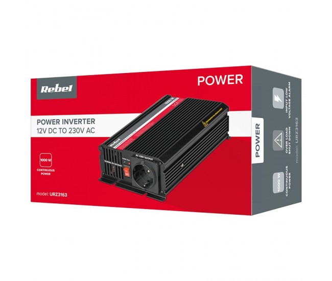 INVERTOR 12V 230V 1000W REBEL 