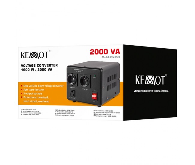 CONVERTOR TENSIUNE 1600W 2000VA KEMOT 