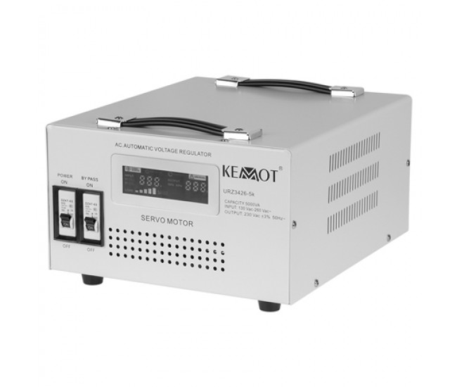 STABILIZATOR TENSIUNE SERVOMOTOR 5KVA KEMOT 