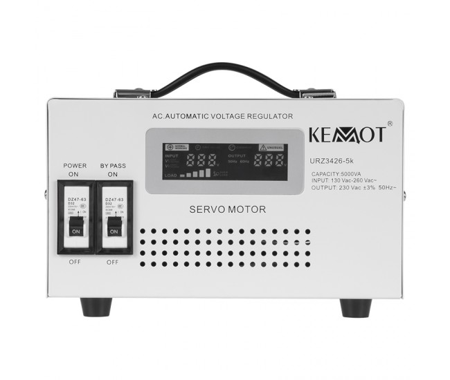 STABILIZATOR TENSIUNE SERVOMOTOR 5KVA KEMOT 