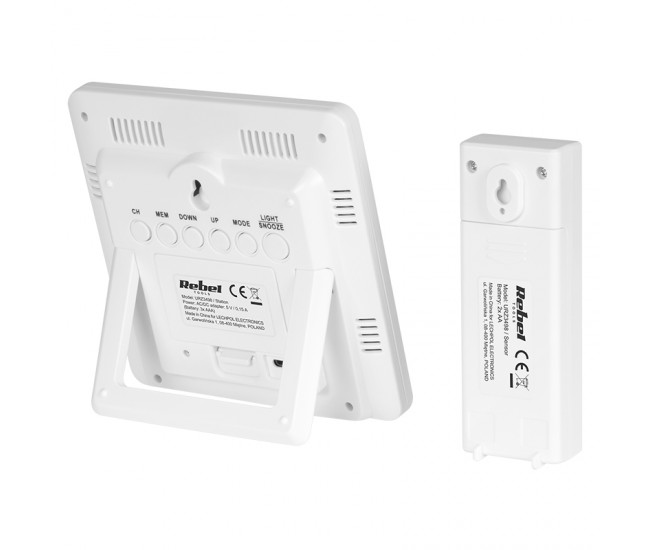 STATIE METEO WIRELESS CU SENZOR EXTERIOR REBEL 