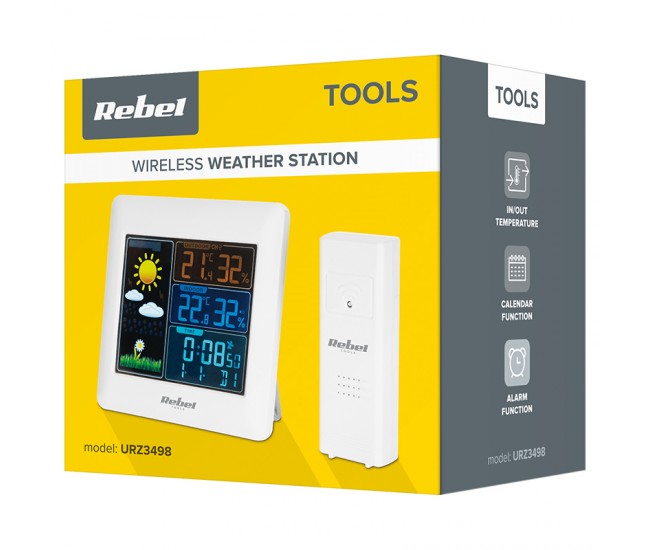 STATIE METEO WIRELESS CU SENZOR EXTERIOR REBEL 