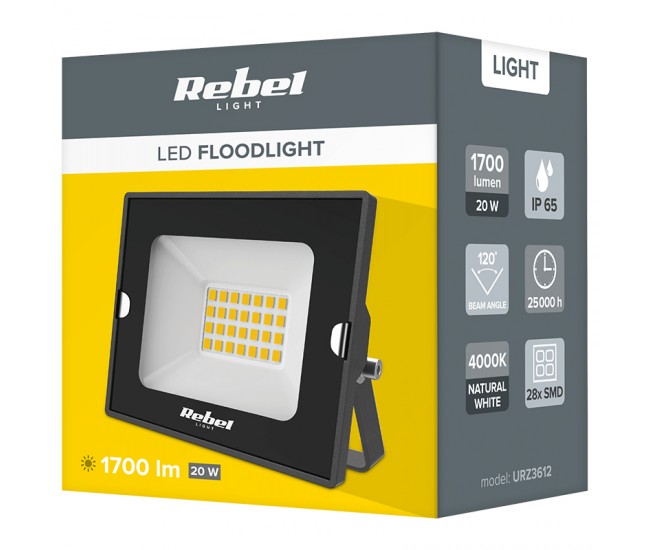 REFLECTOR LED 20W 4000K 230V REBEL 