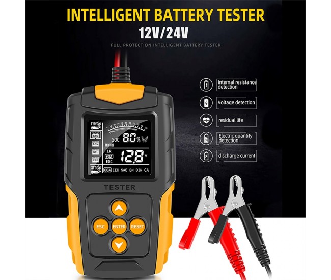 TESTER DIGITAL ACUMULATORI 12V / 24V 