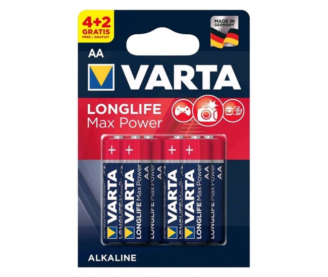 BATERIE ALCALINA LR06 MAX POWER VARTA BL 6BUC 