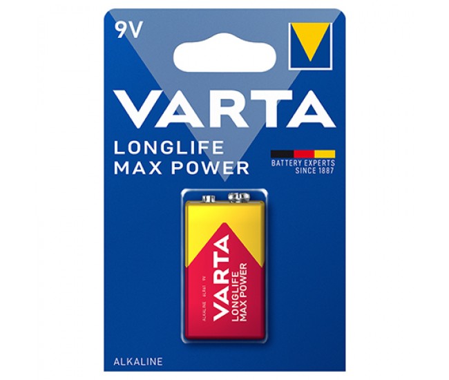 BATERIE ALCALINA 9V MAX POWER VARTA BL 1BUC 