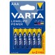 BATERIE ALCALINA LONGLIFE POWER LR3 4+2 VARTA 