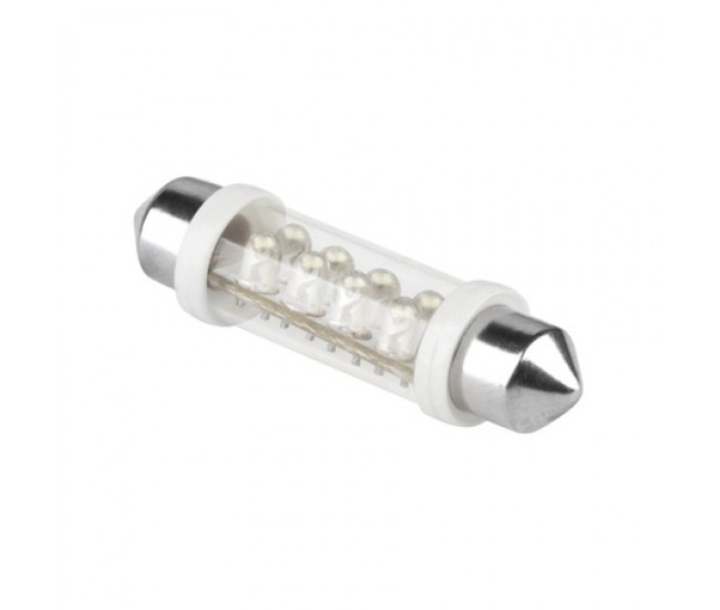 BEC AUTO 12V T10*42-8LED SV 8.5 ALB 