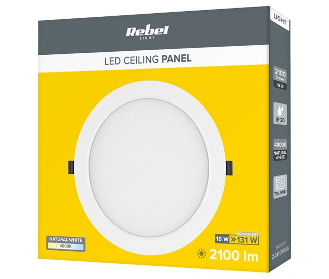 PLAFONIERA LED 18W 230V 4000K REBEL 