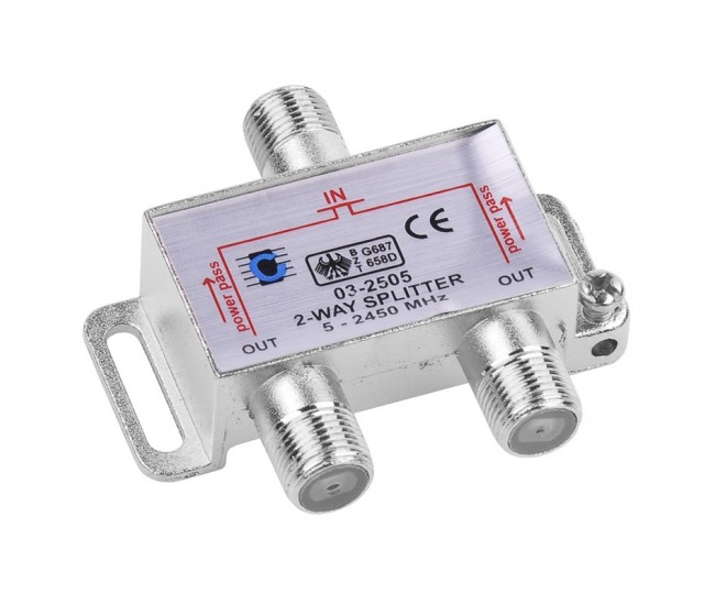 SPLITTER 2 CAI POWER PASS 5-2450 MHZ 