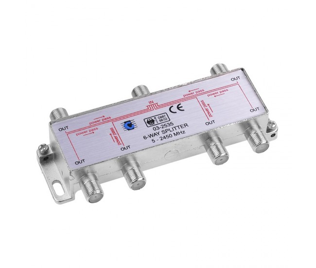 SPLITTER 6 CAI POWER PASS 5-2450 MHZ 