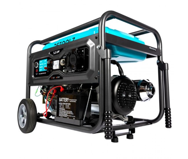 Generator detoolz 5.5kw 2p230 b4t pornire electrica 25l cu roti g02