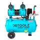 Compresor detoolz 24l fara ulei, 1500 w, debit 154l/min, 8 bar, 2 prize de aer