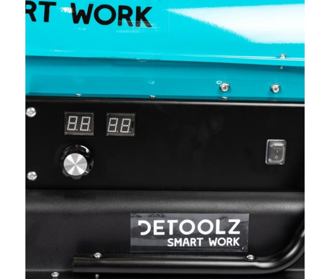 Tun de caldura pe motorina detoolz, 30kw, 35l, cu roti de transport