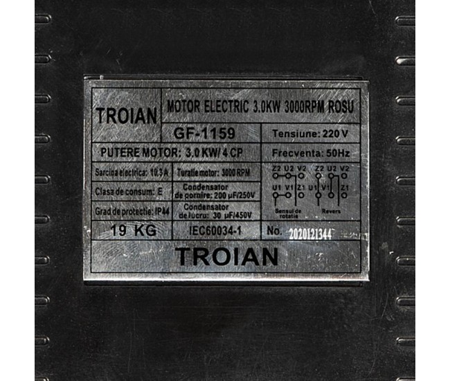 Motor electric micul fermier 3kw, 3000 rpm, carcasa fonta