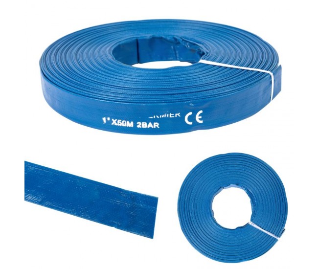 Furtun apa refulare flat pvc 1 50 m