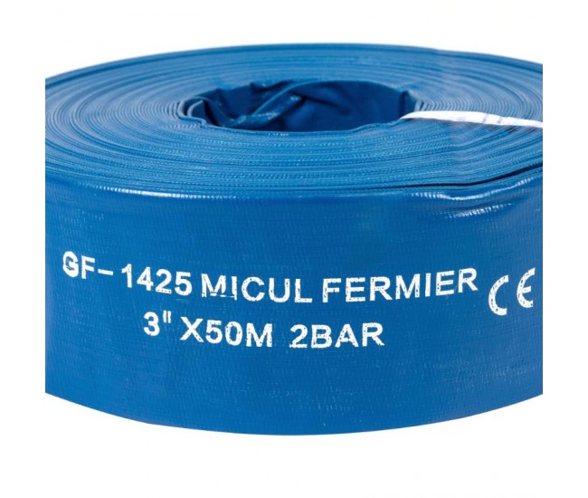 Furtun apa refulare flat pvc 3'' 50 m