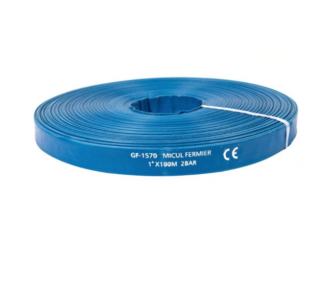 Furtun apa refulare flat pvc 1'' 100m