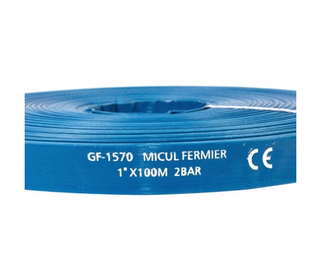 Furtun apa refulare flat pvc 1'' 100m