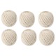 Set 6 ghem sfoara bumbac micul fermier, 100gr, culoare alb