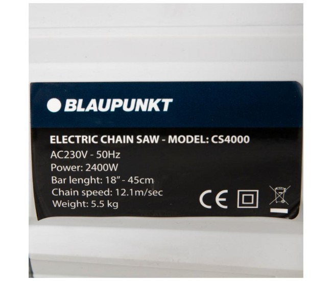 Fierastrau electric cu lant 2400w, 18'' blaupunkt