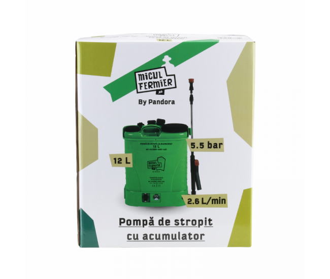 Pompa de stropit mf pandora 12l cu acumulator