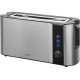 Prajitor de paine ecg st 10630 inox , 1000 w, 2 felii, 6 niveluri rumenire