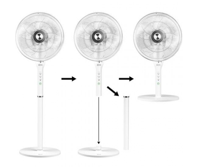 Ventilator 2 in 1 ecg fs 410 , 40 cm, 65 w, design de lux, silentios 35 - 62 db