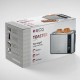 Prajitor de paine ecg st 10630 inox , 1000 w, 2 felii, 6 niveluri rumenire