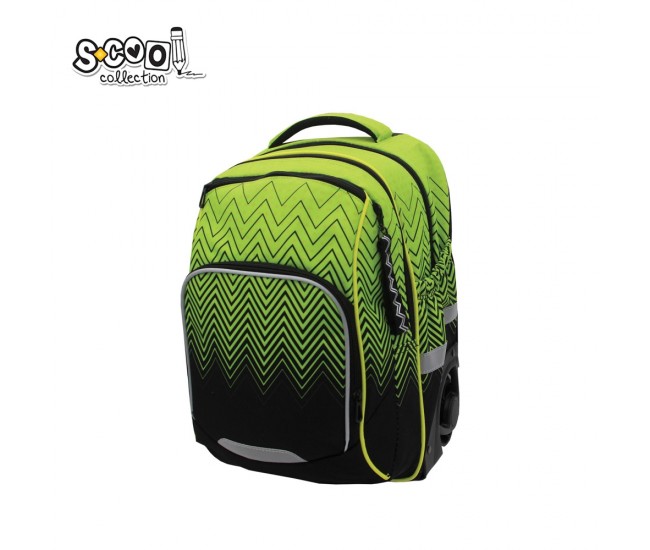 Ghiozdan trolley premium, compartiment laptop, 34x20x49 cm - S-COOL