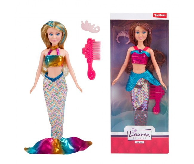 Papusa sirena, cu accesorii - Toi-Toys