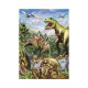 Puzzle neon Dinozauri, 100 piese - DINO TOYS