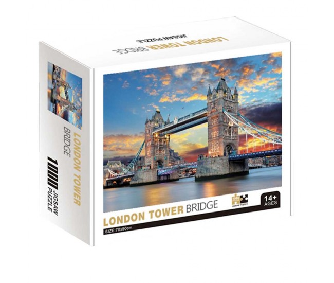 Puzzle carton, in cutie, Tower bridge, 1000 piese