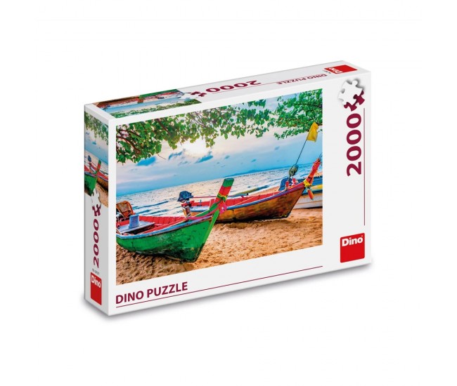 Puzzle Barcile pescarilor, 2000 piese - DINO TOYS