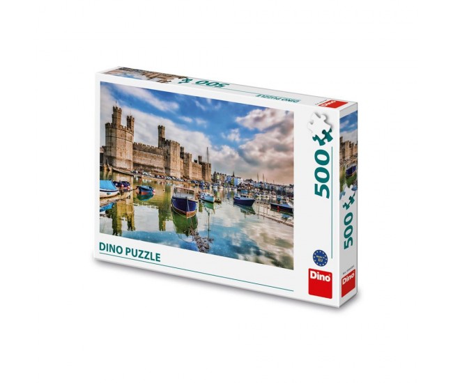 Puzzle Castelul Caernarfon, 500 piese - DINO TOYS