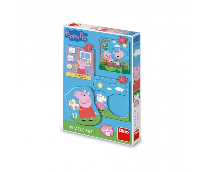 Puzzle 3 in 1, Peppa Pig - DINO TOYS