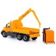 Camion-macara + palet cuburi - Mike, 53x19x26 cm, Wader