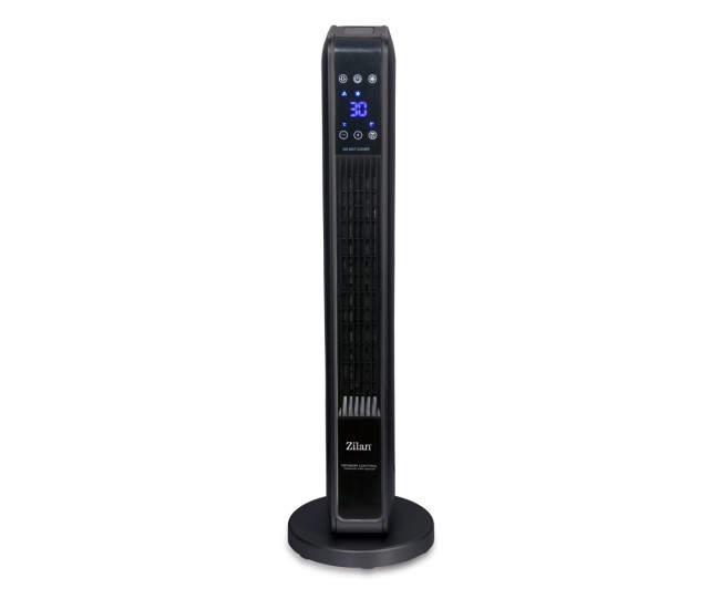 Aeroterma ceramica turn zilan zln2076 negru, 2200w, ecran cu atungere, timer 8h