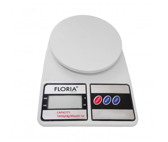 Cantar de bucatarie digital floria zln9075, capacitate 2g-10.000g, display lcd, maxim 10kg