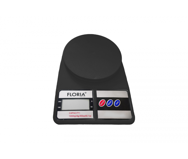 Cantar de bucatarie digital floria zln9076, capacitate 2g-10.000g, display lcd, maxim 10kg