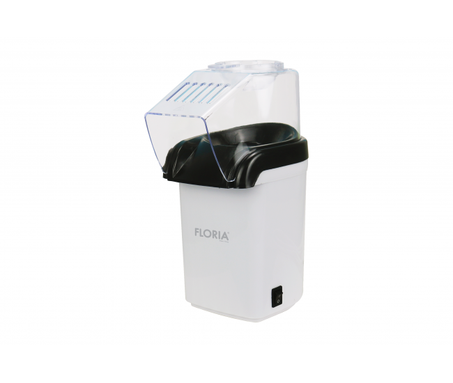 Aparat pentru facut popcorn floria zln9044, bpa free, capacitate 60 de grame, 1200w, alb